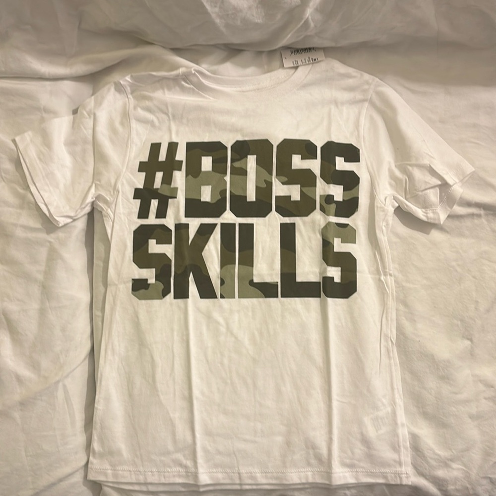 Children’s place boys M boss skills t shirt